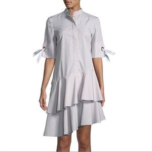 Prose & Poetry Carter Asymmetrical Striped Shirtdress with Sleeve Detail
CC12
